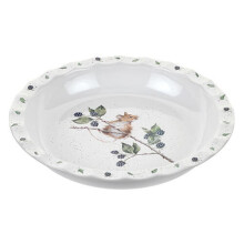 Wrendale Pie Dish (Mouse), Bone China, Multi Coloured, 27.5 x 27.5 x 4.5 cm