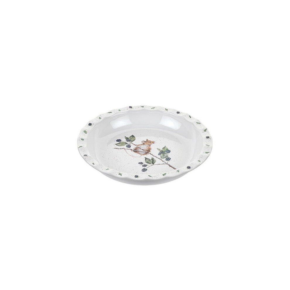 Wrendale Pie Dish (Mouse), Bone China, Multi Coloured, 27.5 x 27.5 x 4.5 cm