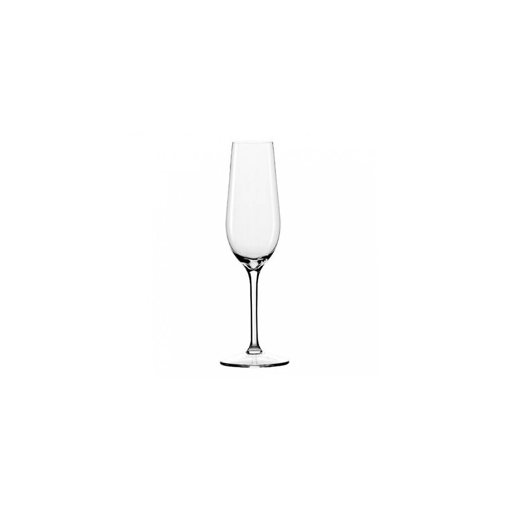 Dartington Crystal Champagne Flutes Set of Six Glasses