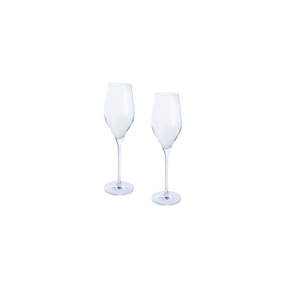 Dartington Crystal Wine and Bar Prosecco Pair, Transparent, 2-Piece