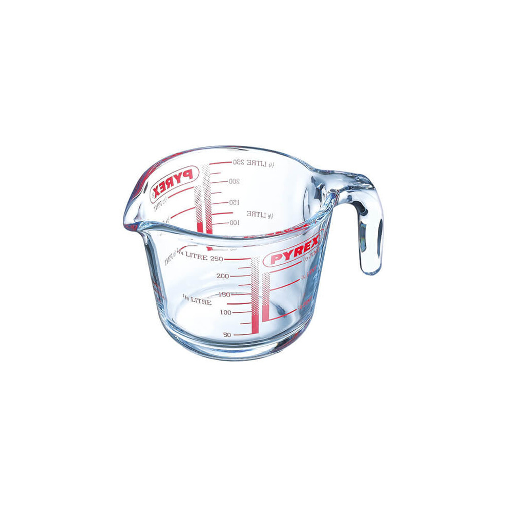 Pyrex GLSMJ1/2PT Glass Measuring Jug, 250 Ml - Clear