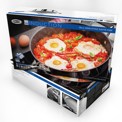 Stellar Stellar 5000 Induction 28cm Non-Stick Saute Pan 1