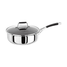 Stellar 5000 Induction 24cm Non-Stick Saute Pan – Platinum Pro Coating, Even-Heat Performance, 18/10 Stainless Steel