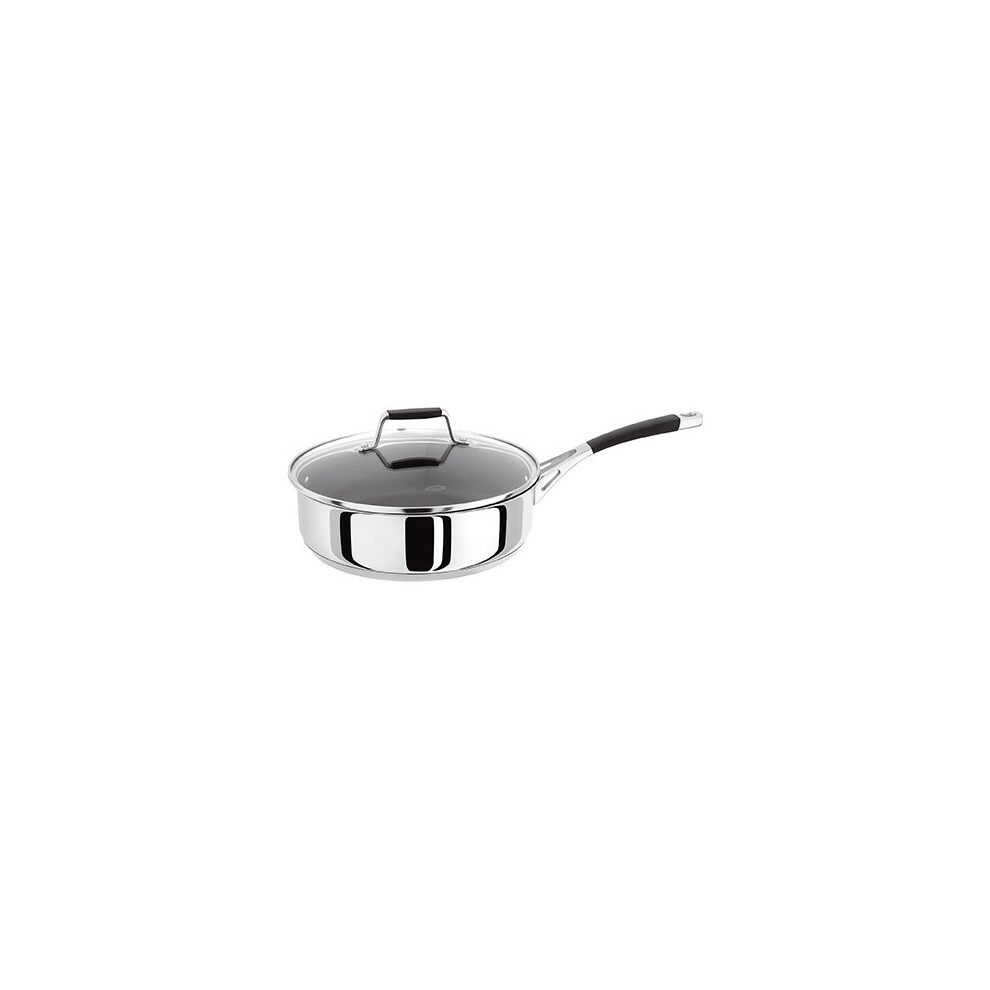 Stellar 5000 Induction 24cm Non-Stick Saute Pan – Platinum Pro Coating, Even-Heat Performance, 18/10 Stainless Steel