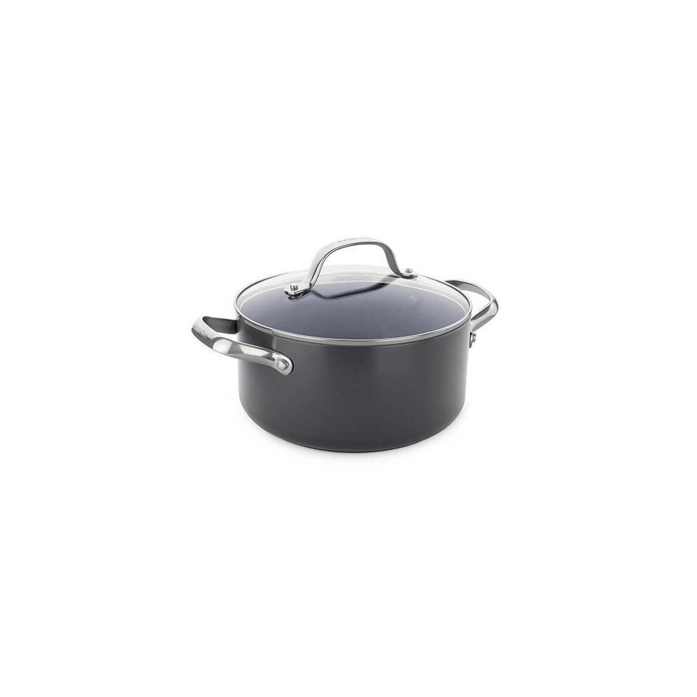 GreenPan Venice Pro Hard Anodised Ceramic Non-Stick 20cm Casserole With Lid