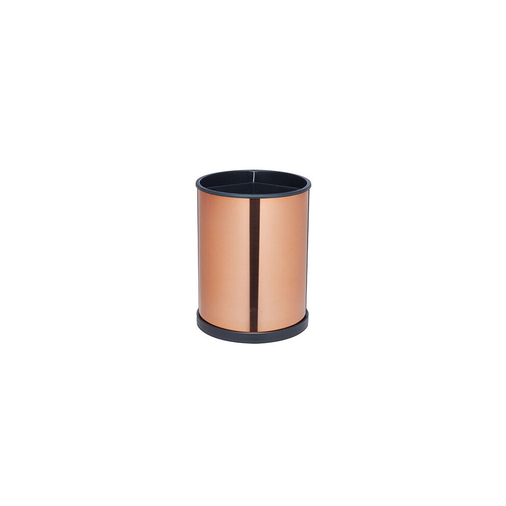 Rotating Copper Finish Utensil Holder