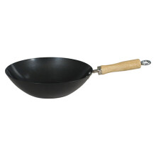 Swift Spice 34 cm/ 14-inch Non Stick Carbon Steel Wok