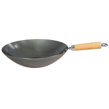 Swift Spice 30 cm/ 12-inch Heavy Gauge Carbon Steel Wok