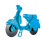 Eddingtons Blue Lambretta Scooter Pizza Cutter 1
