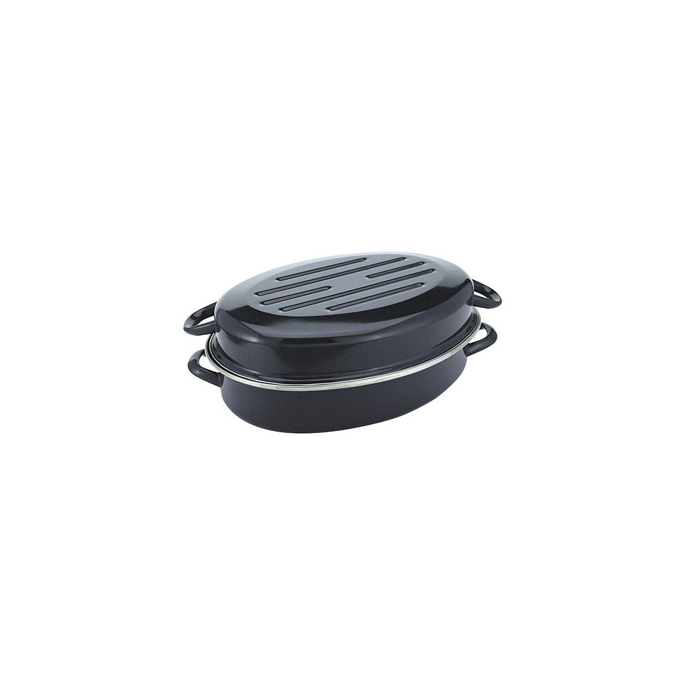 Judge Induction Granite 36cm Low Oval Roaster