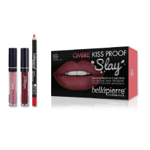Bellapierre Ombre Kiss Proof Slay Lip Kit 40's Red Matte Finish 3 Piece