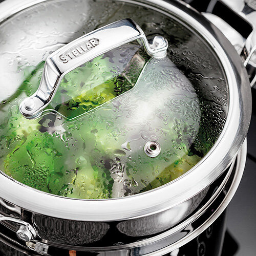 Stellar Stellar Premium Steamer Insert With Glass Lid 1