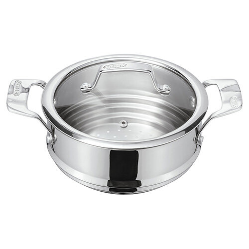 Stellar Stellar Premium Steamer Insert With Glass Lid