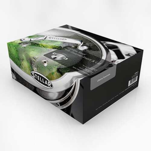 Stellar Stellar Premium Steamer Insert With Glass Lid 2