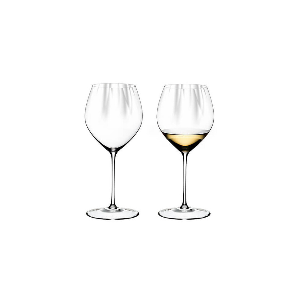 Riedel Performance Chardonnay Set Of 2 Glasses Burgundy/White