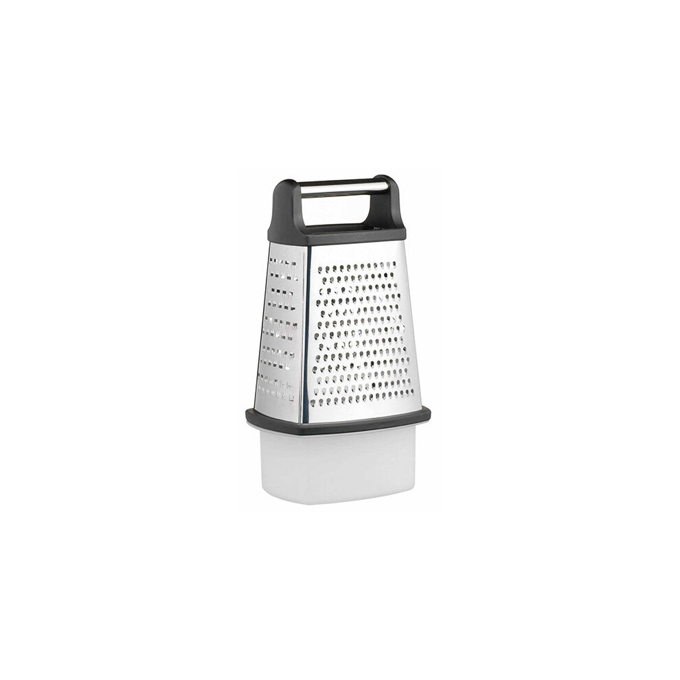 Stainless Steel Four Sided Box Grater With Collecting Box