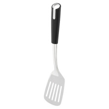 Judge Satin Black Slotted Turner