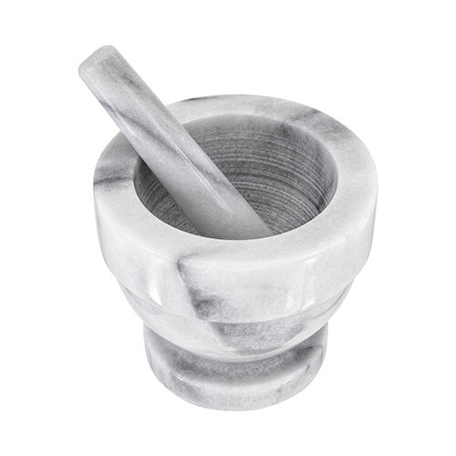 Judge Judge Mortar and Pestle, White, 10.5 x 10 cm