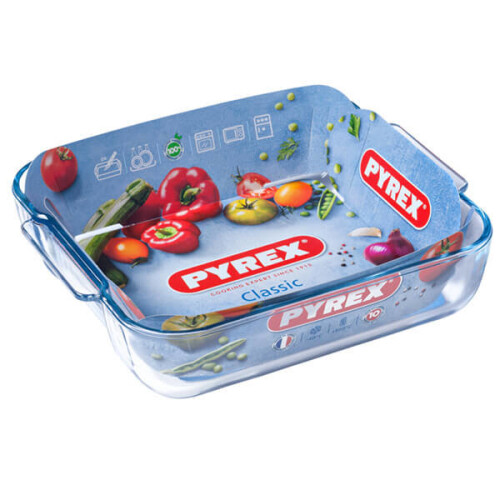 Pyrex Pyrex Borosilicate Glass Square Roaster, 21x21cm 1