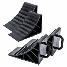 4 x wheel chocks with handle Brake wedges Caravan Trailer