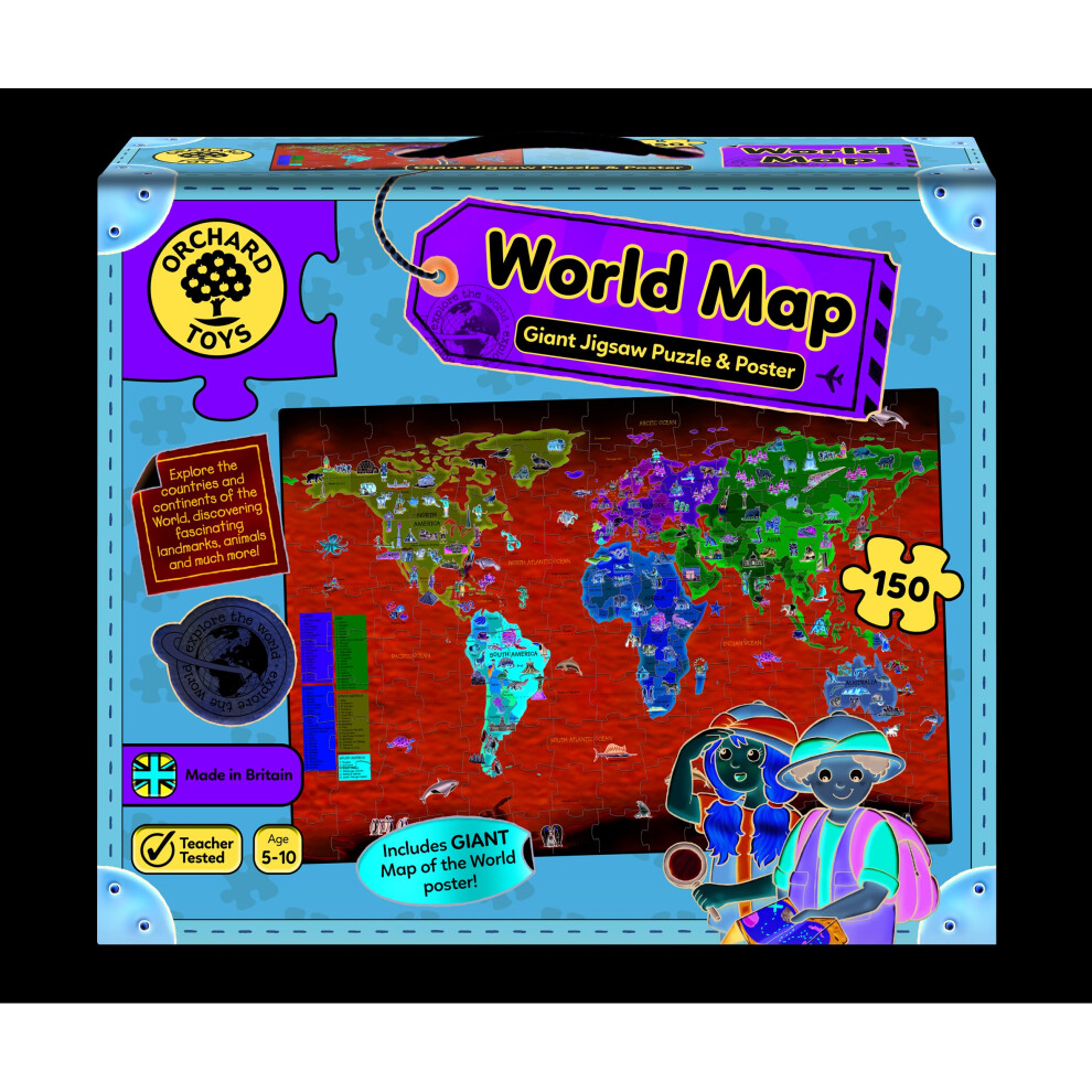 Orchard Toys World Map Puzzle and Poster