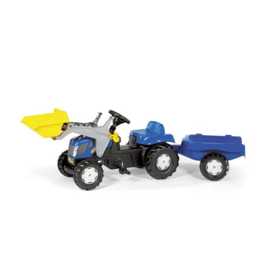 Rolly Toys Rolly Kid New Holland T7040 Tractor with Frontloader & Trailer