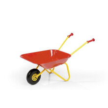 Child's Red Metal Wheelbarrow