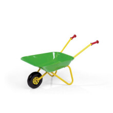 Child's Green Metal Wheelbarrow