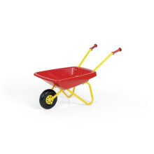 Child's Metal & Plastic Wheelbarrow Red & Yellow