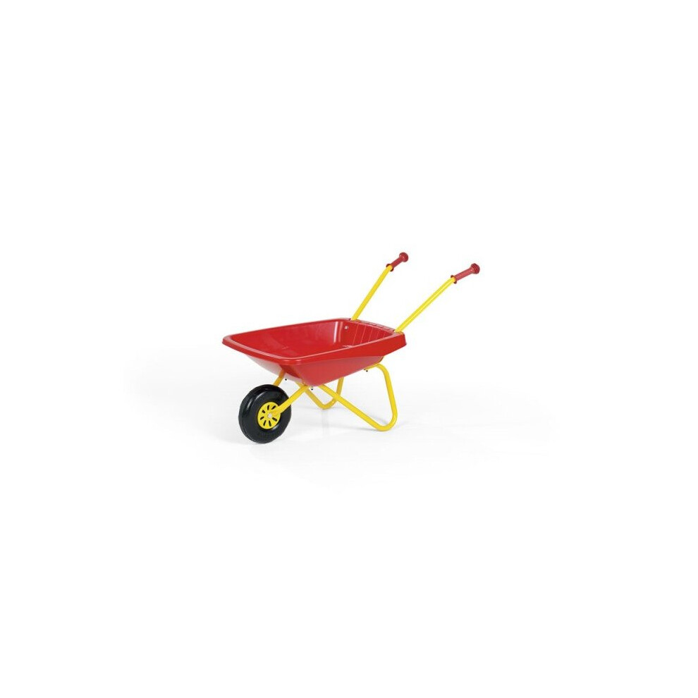 Child's Metal & Plastic Wheelbarrow Red & Yellow