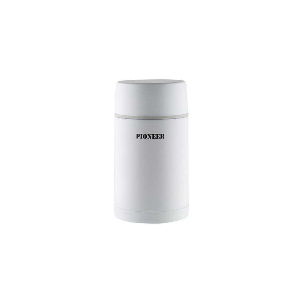 Pioneer Vacuum 1.0 Litre Stainless Steel White Soup Flask