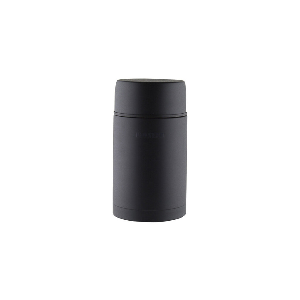 Pioneer Vacuum 1.0 Litre Stainless Steel Black Soup Flask