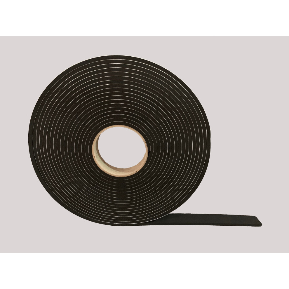 Advanced Acoustics Epdm Resilient Sealant Tape - 25Mm By 5Mm Thick By 10M Long Roll 5060345301793