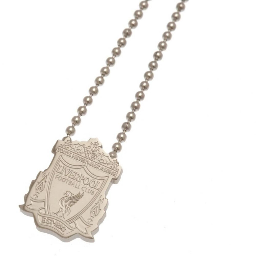 Liverpool Fc Stainless Steel Pendant And Chain Silver