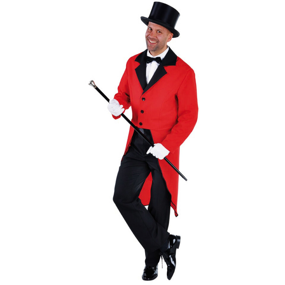 (3XL) Gents Red Tailcoat  - Dance / Show / Circus