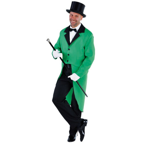 (S) Gents Green Tailcoat Jacket Irish / St Patrick etc