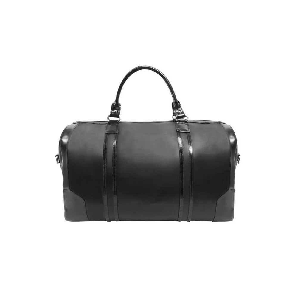 Mcklein 88195 20 in. Kinzie Carry-All Leather Duffel, Black-image-OPC-PV5F5Q-NEW