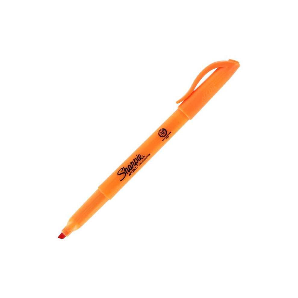 Sharpie Accent SAN27006 Sanford Sharpie Accent Accent Pocket Style Highlighter  Chisel Tip  Fluorescent Orange  12-Pk  DZ - SAN27006