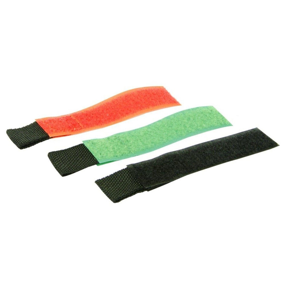25 Piece Hook And Loop Straps Reusable 3 Sizes 100Mm 150Mm 200Mm 3 Colours 5029594609173