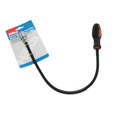 6lb Magnetic Pick Up Tool with LED Light & Flexible Bendable Shaft - Reach Tight Spots & Retrieve Metal Objects