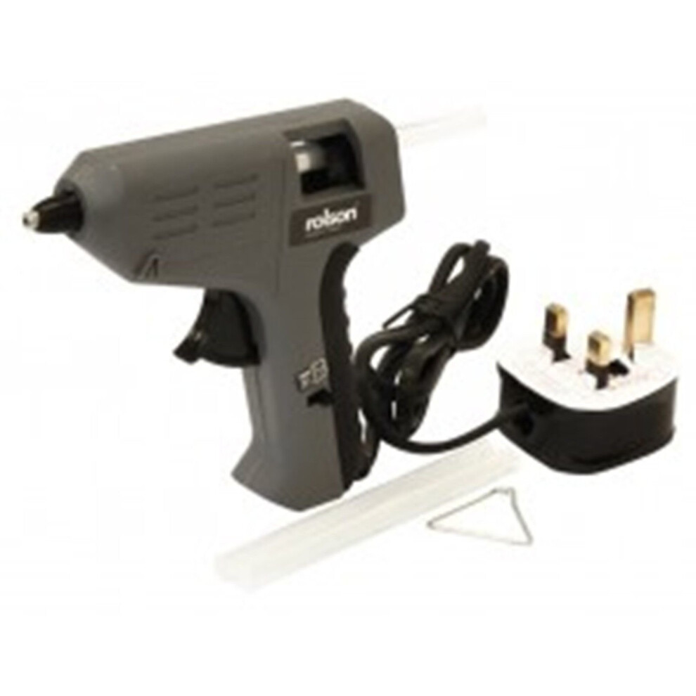 Hot Mini Melt Glue Gun With Trigger & Stand For Hobby Craft Diy + 13 Glue Sticks 5029594705257