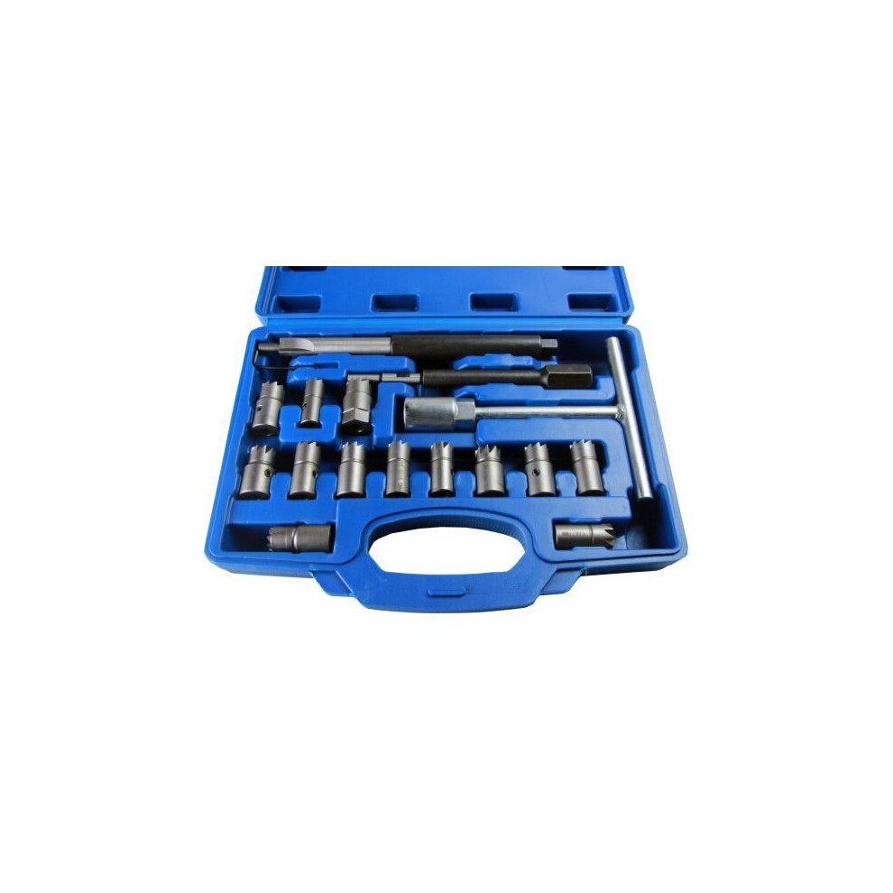 Us Pro Tools 17Pc Diesel Injector Seat Cutter Set 5587