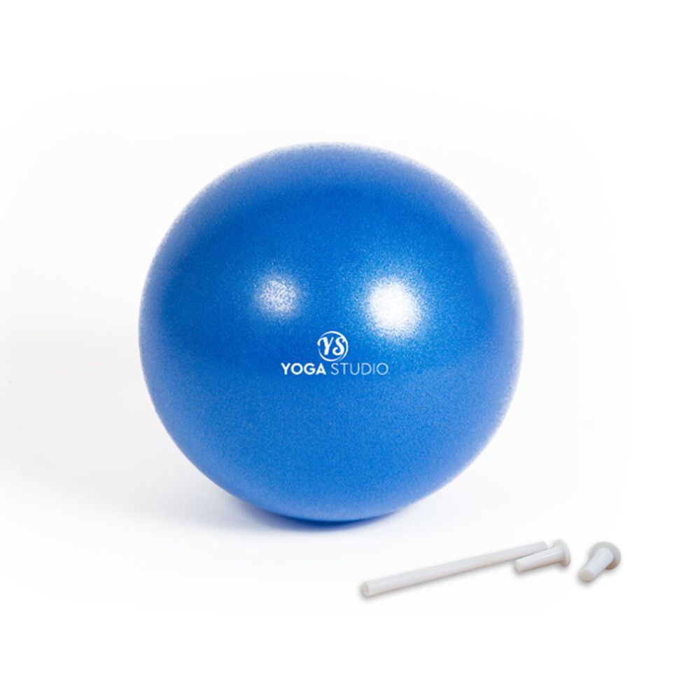 (7 Inch (Blue)) Yoga Studio Exercise & Pilates Ball | Inflatable Yoga Ball 