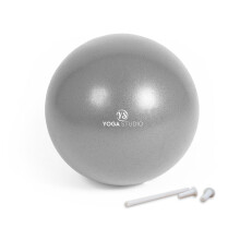 (10 (Silver)) Yoga Studio Exercise & Pilates Ball | Inflatable Yoga Ball