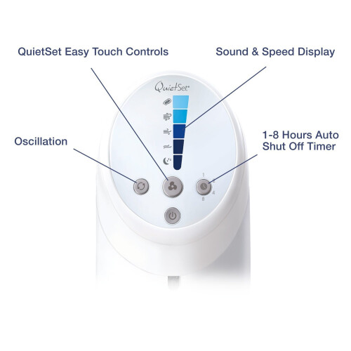 Honeywell Honeywell QuietSet Tower Fan with Remote Control White 2