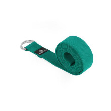 (Turquoise) Yoga Studio Belt Strap Metal D-Ring Buckle 2.5m