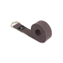 (Stone Grey) Yoga Studio Belt Strap Metal D-Ring Buckle 2.5m