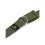(Green) Yoga Studio Belt Strap Metal D-Ring Buckle 2.5m 2