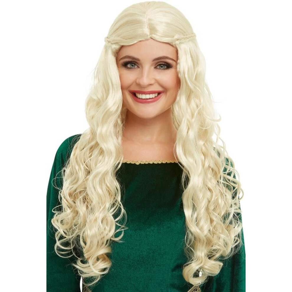 Smiffy's Medieval Dragon Goddess Wig Yellow