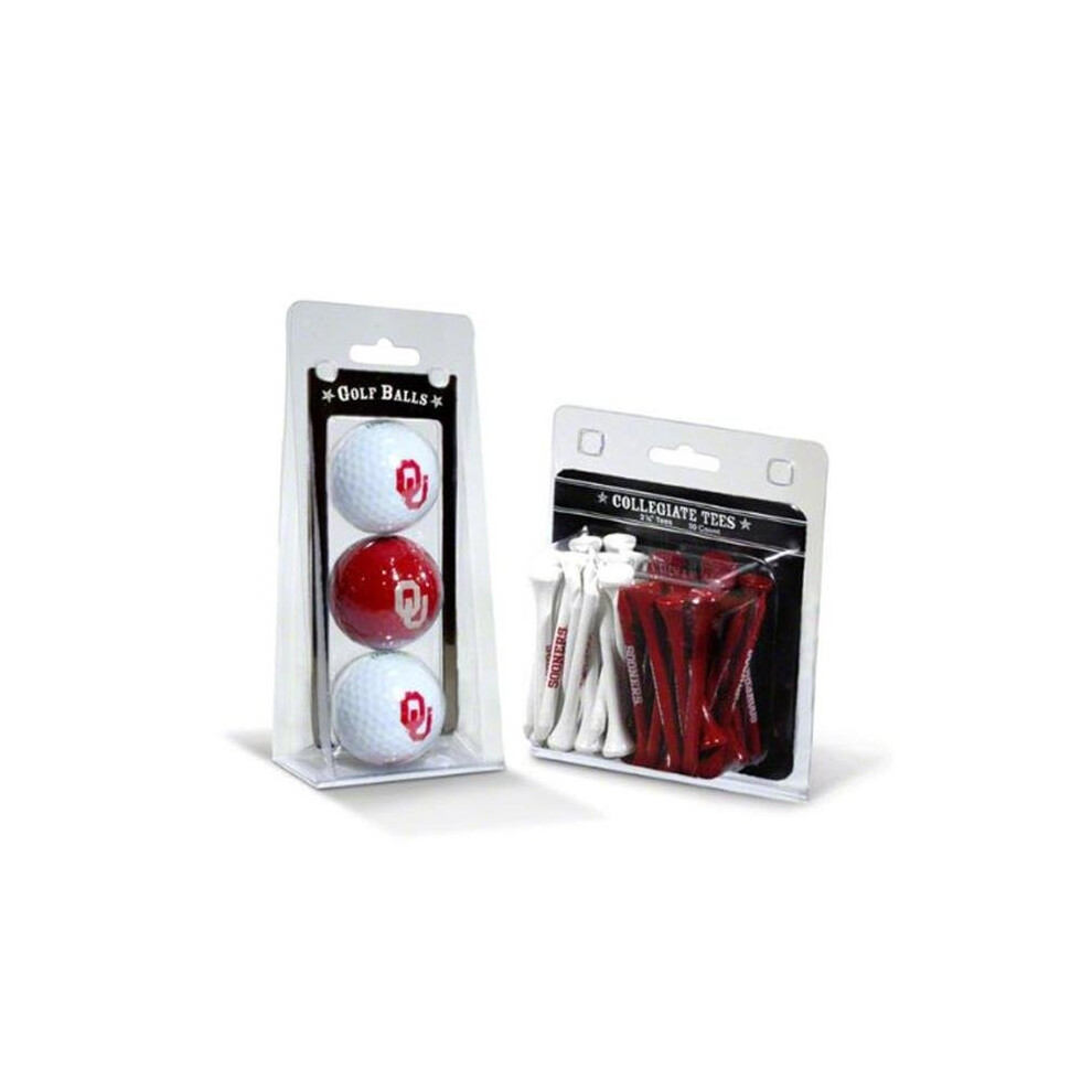 Photos - Golf Team  24499 Oklahoma NCAA 3  Balls & 50  Tees Pack